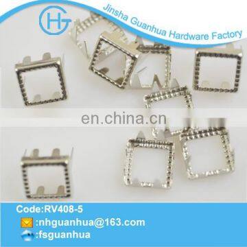 Plating silver design colorful stud for bag