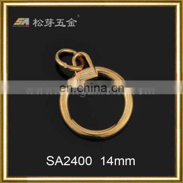 Song A Metal dull Gold plated bag d ring buckle Seamless Zinc Alloy O-Ring