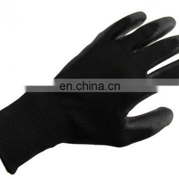 black industrial latex glove