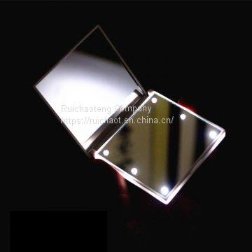 Small Plastic Pocket Mirror LED Makeup Mirror