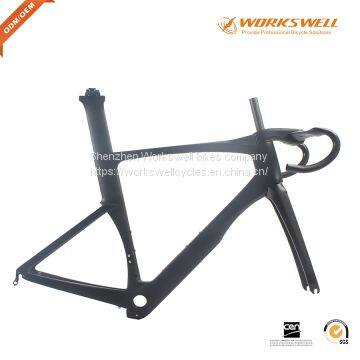 Taiwan made frame road bike T1100 UD carbon bicycle frameset:carbon