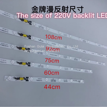 AC220V IP 20 2828 CONSTANT CURRENT RIGID LED STRIP DIFFUSE REFLECTION BACKLIT LIGHTS photo-2