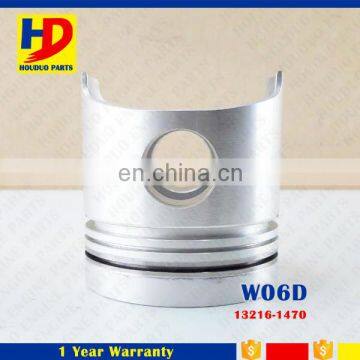 W04D W06D W04E W06E Engine Piston 13216-1470 With 6 Cylinders For Hino Parts