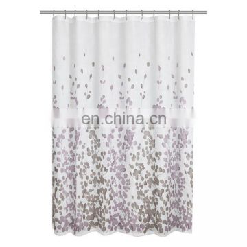 Factory Supply Leaves Printing Shower Curtain