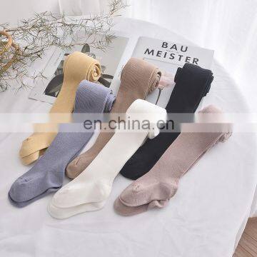 2020 autumn and winter new children's pantyhose girls combed cotton stretch breathable knitted dance pantyhose