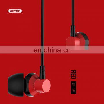 Remax RM-512 Hot Selling In-ear Mini Headphone Metallic Wired Sports Earphone With Mic