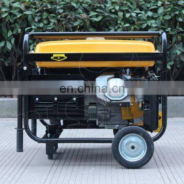 BS7500H(H) BISON China Taizhou Home Power Standby Cooper Wire Key Start 110v 6KW Gasoline Generator With Wheels and Handle photo-5