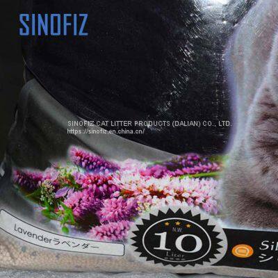 COZIE CAT/odor Control Bentonite Cat Litter/ball/1-3.5mm/lavender/with Silica Bead/8kg photo-5