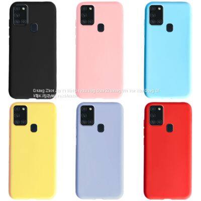 Candy Frosted Case For Samsung Galaxy A21s Shockproof Soft Silicone Back Cover photo-4