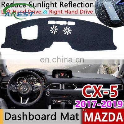 for Mazda CX-5 2017 2018 2019 MK2 KF CX5 CX 5 Anti-Slip Mat Dashboard Cover Pad Sunshade Dashmat Protect Carpet Car Accessories