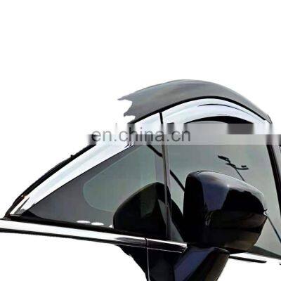 Chrome door visor side window deflector shade sun rain shield silver strips guard for Honda Odyssey 2015