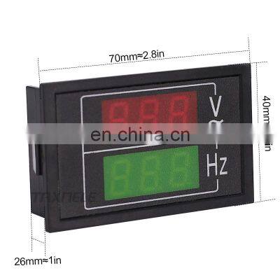 DL85 AC100-300V 10-100HZ Dual Display Voltage Frequency Meter LED Voltmeter HZ Meter Detector AC Meter photo-3