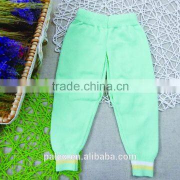 cheap 100% cotton knitting kids long spandex pants