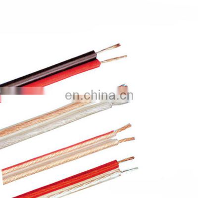 Audio Cable Type and Transparent Red Line or Blue Line Black Red Color Flat Speaker Cable