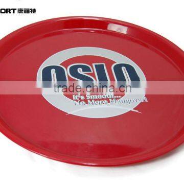 Red Round Big Food Hard Plastic Crawfish Barware Serving Trays photo-6