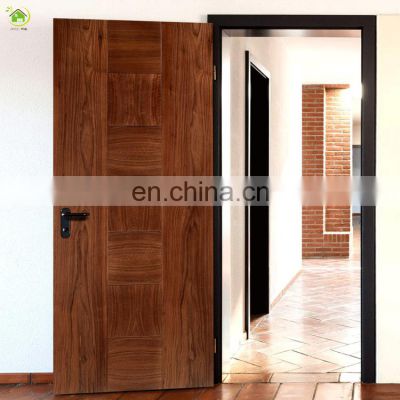 High end modern wooden panel solid core slab bedroom office interior latest wooden latest teak wood door manufacturers design