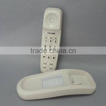 Red Color Wall Mount Corded Bathroom or Guest Room Slim Wall Telephone photo-2