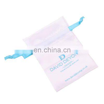 Wholesale Custom High Quality Drawstring Bag Satin Gifts Bags With Print Logo Design photo-5