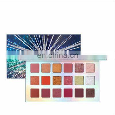 Flip Top Eyeshadow Palette Paper Packaging Empty Make Up Cosmetics Magnetic Glitter Pigmented PaletteSupplier