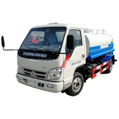 Cheap 3000 liters 3 ton forland mini small water tank sprinkler truck price