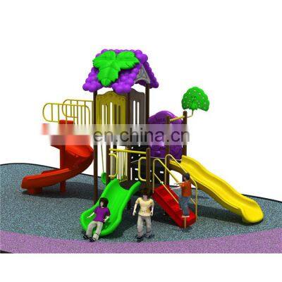 kids outdoor large slide and swing playground equipment