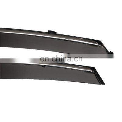 Chrome  Window Visor Rain/Sun Viosr Injection Deflectors Vent Visors For Nissan Navara 2017-2020