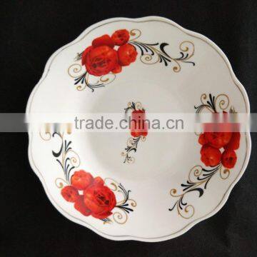 Deep Soup Plate Stock Porcelain 9 Inch With Cheap Price Cut Edge Ceramci Soup Plate With GK Line photo-2