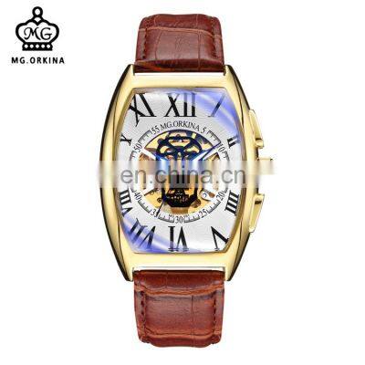 MG.ORKINA MG091 Fashion Watches For Mans Analog Automatic Mechanical 2019 Latest Leather Strap Men Watch Clock photo-3