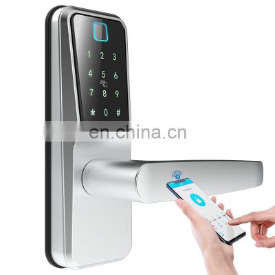 Good Quality Tuya TT Lock Mobile APP Wifi Smart Card Door Lock Remote Control Digital Fingerprint Door Electric Gate Lock