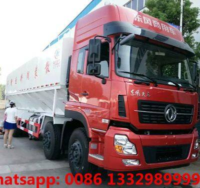 HOT SALE! Dongfeng Tianlong 8*4 LHD 310hp Diesel Bulk Feed Transported Vehicle for Sale photo-2