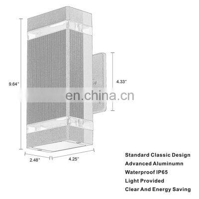 Waterproof Wall Sconces Decorative Exterior Light Fixture Porch Outdoor Lamp External Light Wall