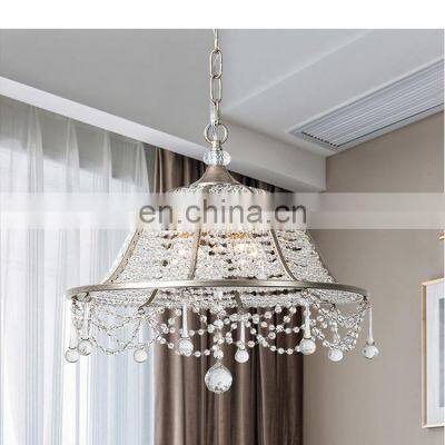 Modern OEN Fashion Iron K9 Crystal Material Lighting French Style Crystal Home Decoration Chandelier photo-4