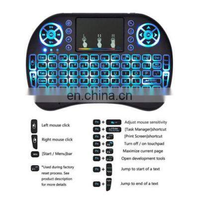 i8 Wireless Keyboard Smart TV BOX Mini Remote Controller i8 Backlight Keyboards Backlit 7 Colors RGB Keyboard i8 for Android TV photo-4