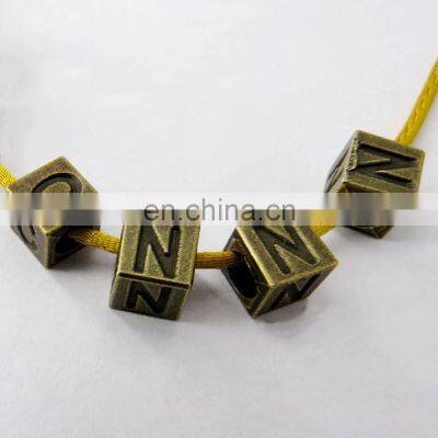 Factory Directly Sales Metal Hardware Letter Metal Alphabetical Order Square For Decorations