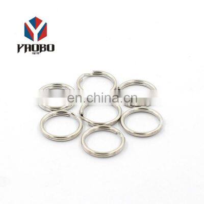 Custom Logo Shape Colorful Eco Friendly Car Keyrings Round Edge Split Key Rings photo-4