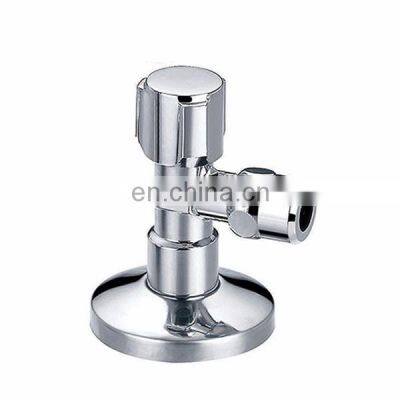 Stainless Steel 1/2 Brass Seat ms 3 Ways Ball Faucet Globe Stop Angle Valve for Hot Water Cold Water photo-3