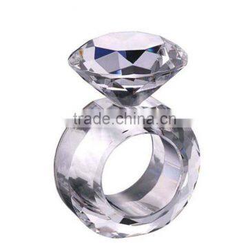 Fake diamond napkin holder crystal diamond ring decorations