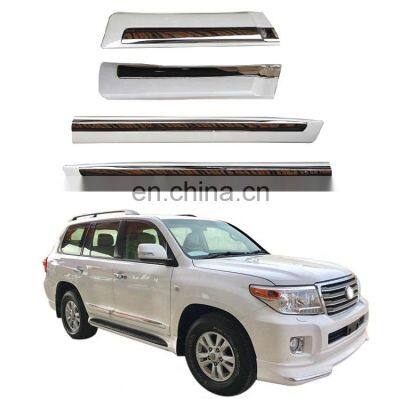 MAICTOP Exterior Accessories ABS chrome Car side door moulding trim bar for land cruiser 200 LC200 2012 door strip