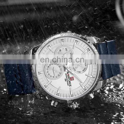 Naviforce 9148 Hot Sale Quartz Movement Wrist Watch Leather Waterproof Chronograph Watch Designer Mens Top Luxury Watches photo-5