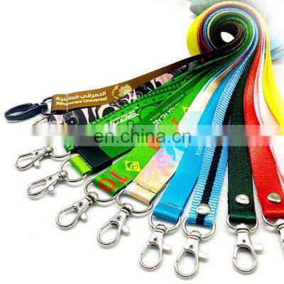 Brand New Designer Universal Promotional Pink Neck Keychain Nylon Phone Custom Polyester Lanyard