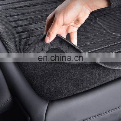 For Tesla Model Y Trunk Mat Cargo Liner Trunk Liner TPE Rubber Trunk Mat & Seats Back Cover Anti-Kick Pad Model Y Accessories photo-4