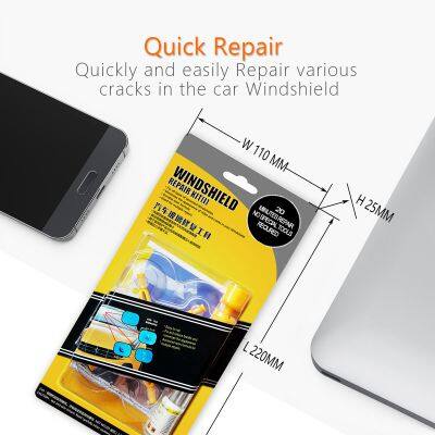 New Diy SIKEO Auto Parts Glass Repair Liquid Front Windshield Repair Quick Glass Crack Repair Kit photo-3