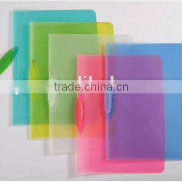 office school stationery A4 size plastic pp report file with knife shape folder