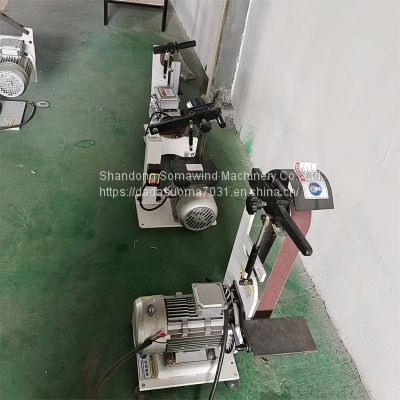 Multi-functional electric professional wide bench type metal working belt sander for metal sharpening