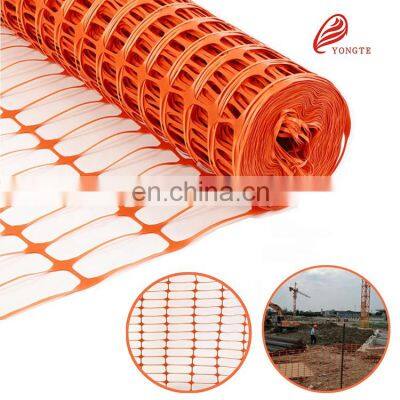 1*50m portable plastic traffic barrier orange safety mesh fence