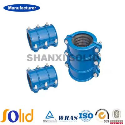 Two-Piece Type Ductile Iron Repair Clamp, split sleeves