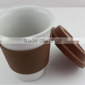 Cremic Glass Cup Mug Silicone Ceramic Cups With Lids