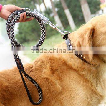 manufacturer supply high quality leather pet leash lead big dog