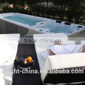 Luxury 7.5M European Style Large Outdoor Swim Spa/swim Tub/spa Tub With Balboa System Quality Choice