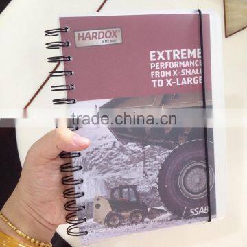 Bulk cheap spiral notebook, plastic cover NSXQ-KB0006